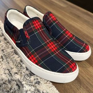 *New* JCrew Plaid Sneakers size 7